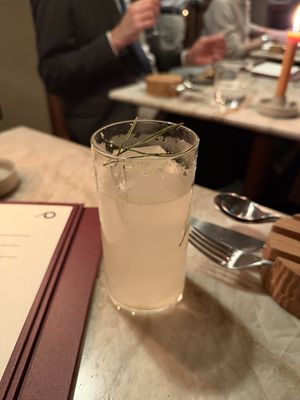 Coconut, Pine and Gooseberry non-alcoholic cocktail  at Plates in London