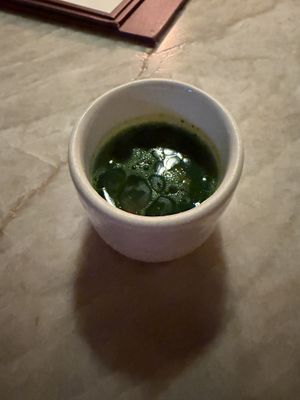 Herbaceous  dashi  at Plates in London