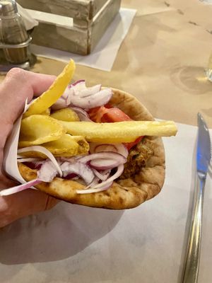 Gyro pita    at Ladokolla  in Kefalonia