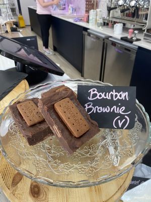 Although this didn’t have the correct (VE) sign these brownies were vegan and the owner changed it to VE once I pointed it out to him.   at Bakes by Vanilla Bean in Wakefield