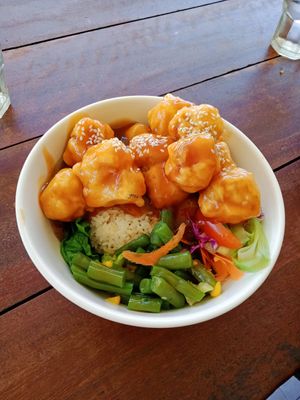 Teriyaki Tofu at Goji Goji Vegan Bowl in Canggu