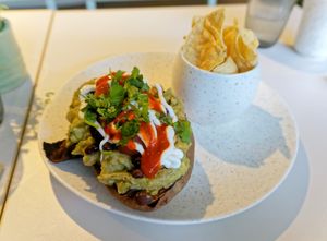 Sweet potato taco at Cultivate Food - Aker Brygge in Oslo