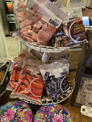 Vegan fudge  at Sweet Harmony  in Klippan
