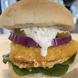 Feesh sandwich  at Bosky's Vegan Grill in Springfield