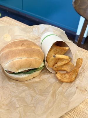 No. 1 with fries   at Bosky's Vegan Grill in Springfield
