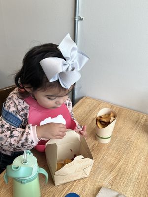 Vegan nuggets and fries   at Bosky's Vegan Grill in Springfield