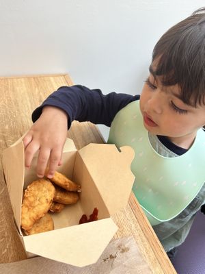 “My veggie nuggets."  at Bosky's Vegan Grill in Springfield