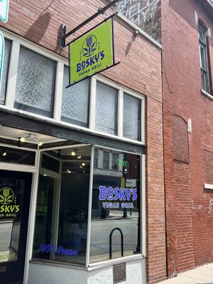 Outside Walnut St   at Bosky's Vegan Grill in Springfield