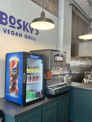 Soda fountain!   at Bosky's Vegan Grill in Springfield