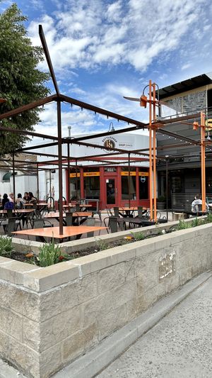 Main Street patio  at Shine Beer Sanctuary in Bozeman