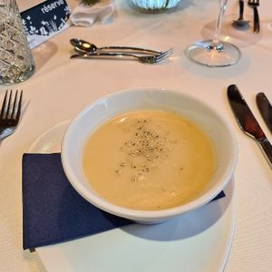 Pastinakensuppe at Sonnenberg Health Hotel in Schwellbrunn