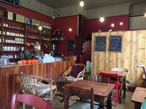 inside  at Tea Sutra Teahouse in Newcastle Upon Tyne