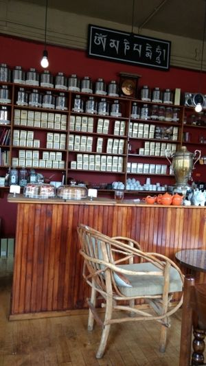 tea selection at Tea Sutra Teahouse in Newcastle Upon Tyne