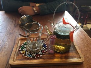 Peppermint tea  at Tea Sutra Teahouse in Newcastle Upon Tyne