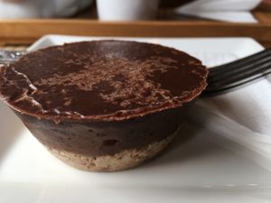 Pecan and date chocolate cake  at Tea Sutra Teahouse in Newcastle Upon Tyne