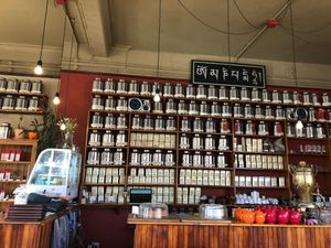 So many lovely teas at Tea Sutra Teahouse in Newcastle Upon Tyne