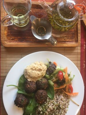 Tea & salad! at Tea Sutra Teahouse in Newcastle Upon Tyne