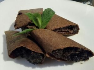 raw pancakes at Nebos in Kyiv