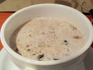 buckwheat milk porridge at Nebos in Kyiv