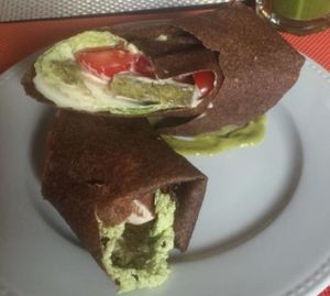 Veggie Burrito - not bad but a bit dry at Nebos in Kyiv