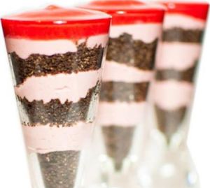 Strawberry curd at Nebos in Kyiv