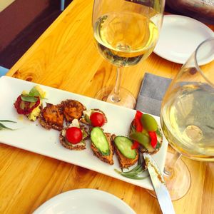 bruschettas at Nebos in Kyiv