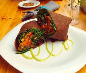 flaxseed wrap at Nebos in Kyiv
