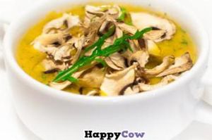 mushroom soup at Nebos in Kyiv