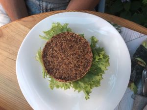 Cheeseburger  at Nebos in Kyiv