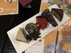 Set of desert! Was good for 3 persons! Highly recommended! at Nebos in Kyiv
