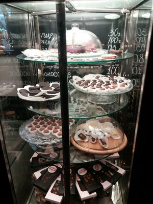 Dessert selection at Nebos in Kyiv