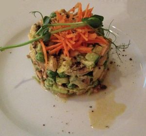 Raw / Vegan Olivier Salad - very delicious at Nebos in Kyiv