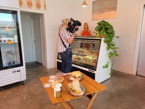 Inside at Maciel's Plant-Based Butcher & Deli in Los Angeles