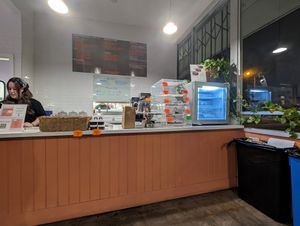 Counter at Maciel's Plant-Based Butcher & Deli in Los Angeles