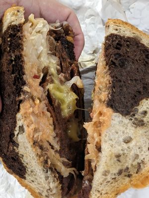 Reuben at Maciel's Plant-Based Butcher & Deli in Los Angeles