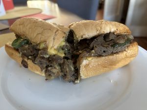 Philly Cheesesteak   at Maciel's Plant-Based Butcher & Deli in Los Angeles