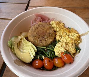 Breakfast bowl   at Maciel's Plant-Based Butcher & Deli in Los Angeles
