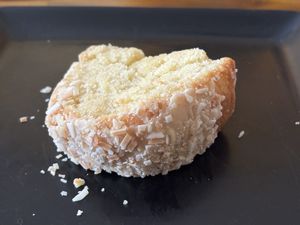 Passionfruit Coconut cake   at Maciel's Plant-Based Butcher & Deli in Los Angeles