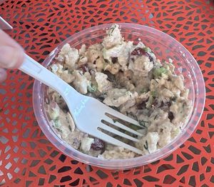 Chicken salad  at Maciel's Plant-Based Butcher & Deli in Los Angeles