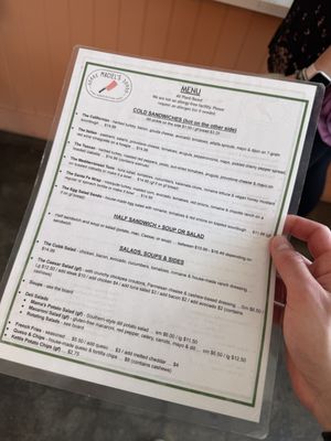 Menu  at Maciel's Plant-Based Butcher & Deli in Los Angeles