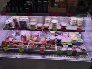 Vegan cheese and more   at Maciel's Plant-Based Butcher & Deli in Los Angeles