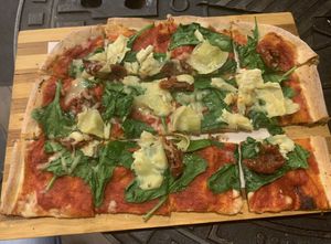 Two slices of Pizza Emmi for about 8€, really tasty!  at Turtle Pizza in Berlin