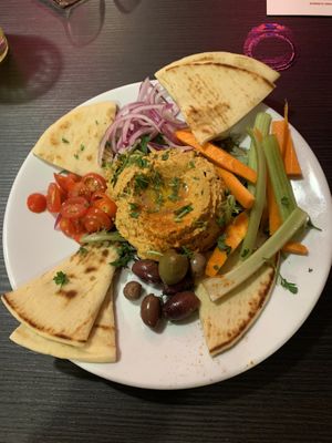 Paprika Hummus  at Jambo Cafe in Santa Fe