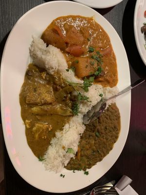 Combination Plate.  at Jambo Cafe in Santa Fe