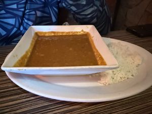 Coconut lentil stew   at Jambo Cafe in Santa Fe