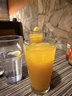 Mango ginger drink   at Jambo Cafe in Santa Fe