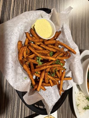 Sweet potato fries   at Jambo Cafe in Santa Fe
