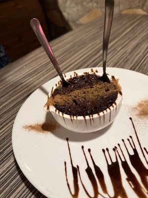 Black rice 🍚 and cocoa dessert   at Jambo Cafe in Santa Fe