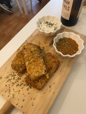 Tofu bastones at Ingrediente Secreto in Badalona