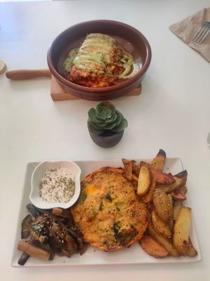 Lasaña sin gluten y quiche de brócoli y tofu at Ingrediente Secreto in Badalona